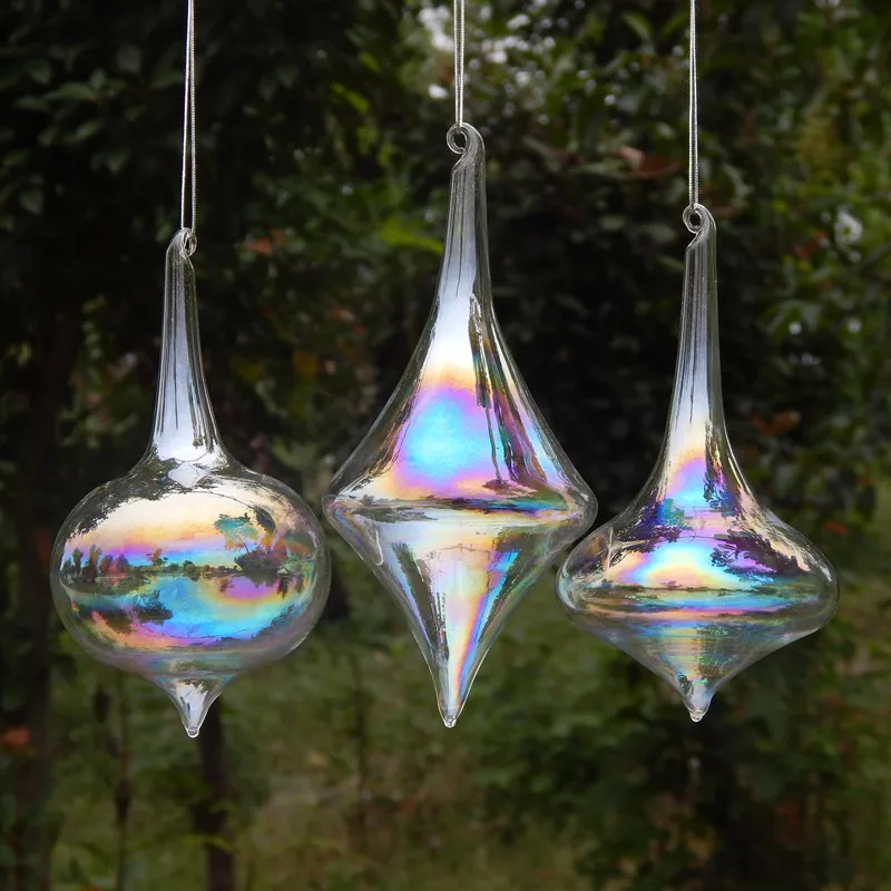 

Рождественский подарок стеклянный шар Радужный стеклянный шар свадебное украшение реклама продукта