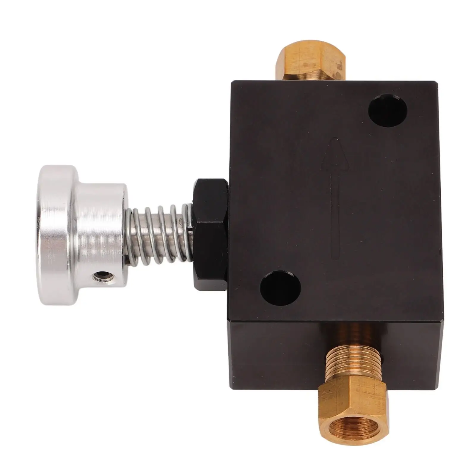 Adjustable Brake Proportioning Valve 1/8NPT 100-1000PSI Black Short Bias for Racing Cars