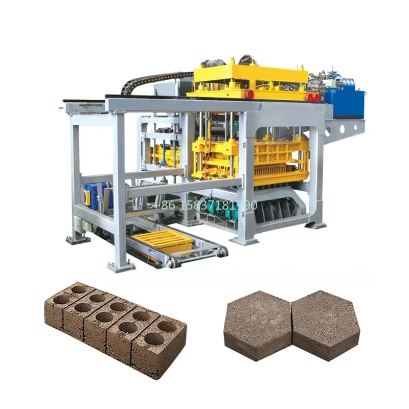 Auto Brick Making Machine Automatic Concrete Cement Brick Block Making Machine Electric Engine Hollow Clay Brick Making Machine