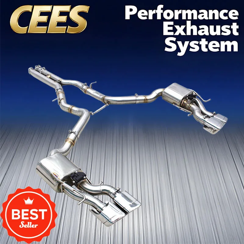 

CEES Valved Sport Catback Muffler for Mercedes-Benz CLS63 AMG W218 5.5T 2013-2017 Exhaust System SUS304 Pipe with Control