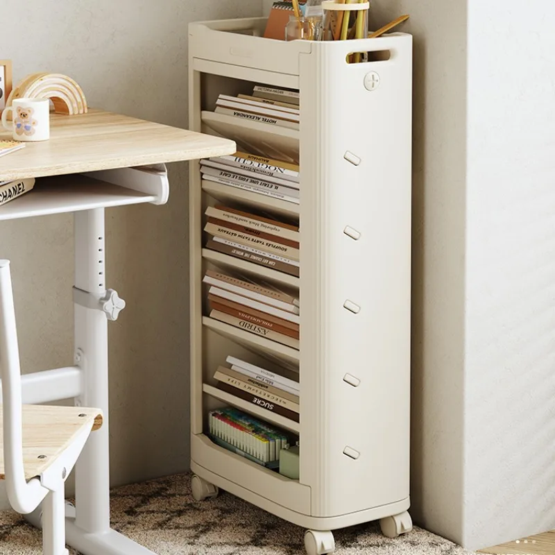 Étagères de Rangement pour Livres, Salle d'Étude à Domicile, Étagères de Sol à Couture, Bibliothèque Mobile sur Table, Salle de Classe pour Enfants