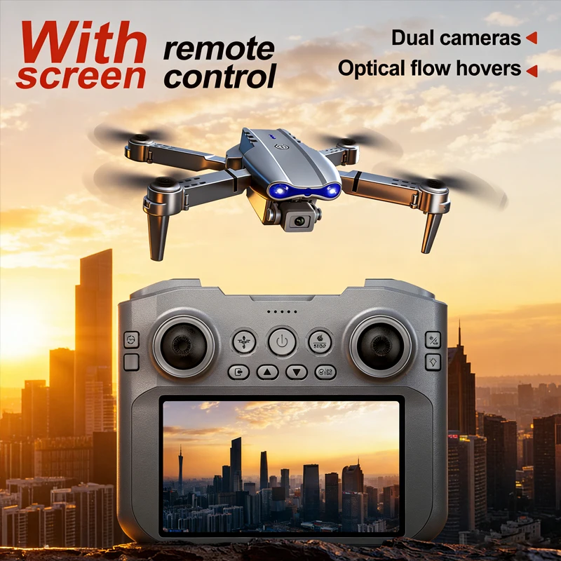 

Новый профессиональный дрон E99 с воздушным экраном и управлением, широкоугольный радиоуправляемый дрон с HD-камерой, складной вертолет-квадрокоптер, игрушка-подарок