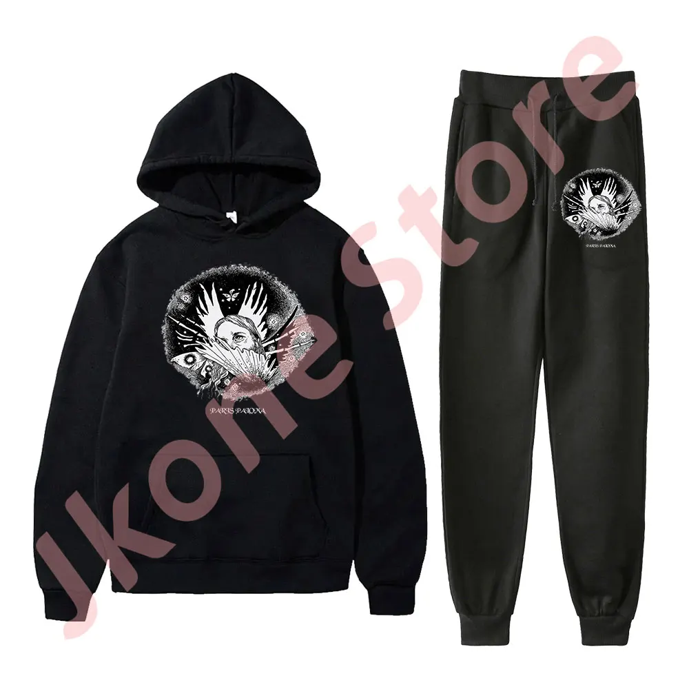 Paris Paloma Cacophony Logo Merch Hoodies Jogger Pants Set Unisex Fashion Casual HipHop Streetwear