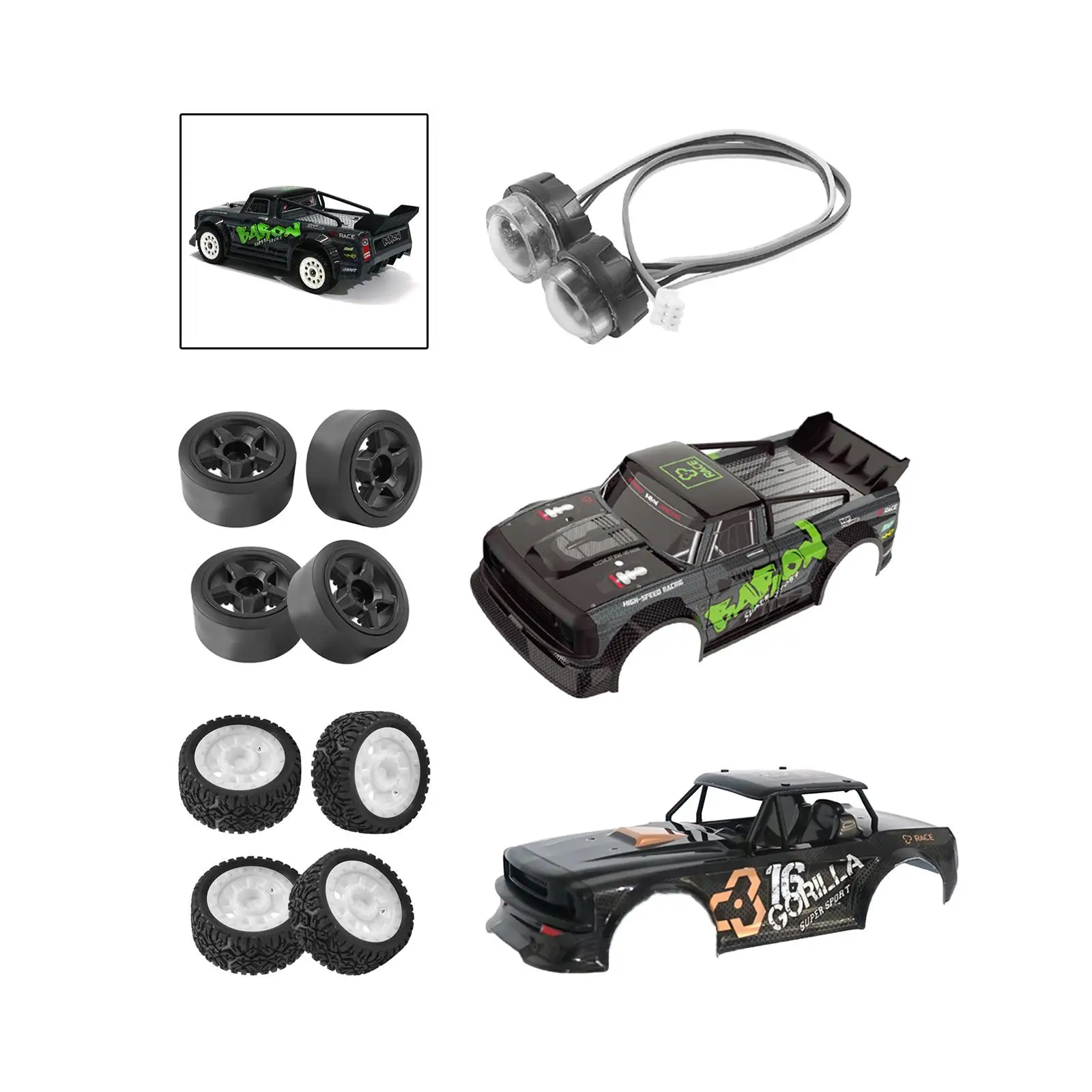 Painted RC Body Shell Cover Replacement for SG-1603 1:16 Scale RC Car