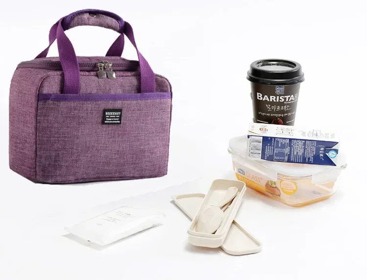 Women Men Large Thermal Dinner Box Food Case Bags Waterproof Insulated Lunch Bags Oxford Travel Tote Necessary Picnic Pouch