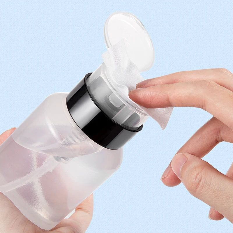 60/150/180/250ml Empty Pump Dispenser Liquid UV Gel Polish Nail Art Polish Clean Bottle Polish Cleanser Remover Bottle