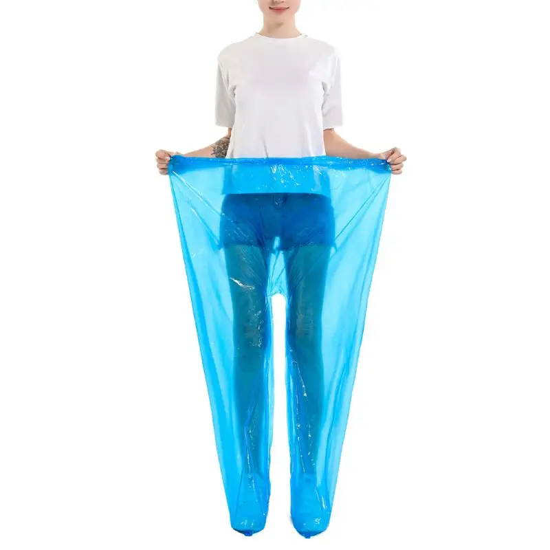 Disposable Raincoat Rain Pants Waterproof Rain Poncho for Outdoor Camping Hiking