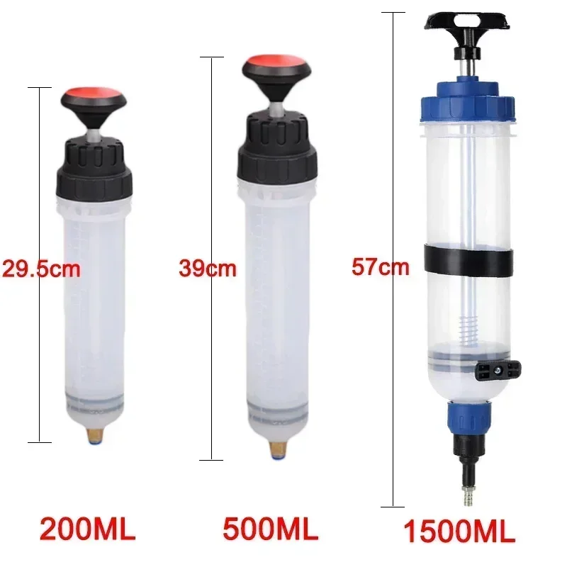 Car Oil Fluid Extractor Siphon Pump Brake Fluid Fluid Syringe Pump Auto Manual Suction Vacuum Fuel Transfer Hand Pump Dispenser