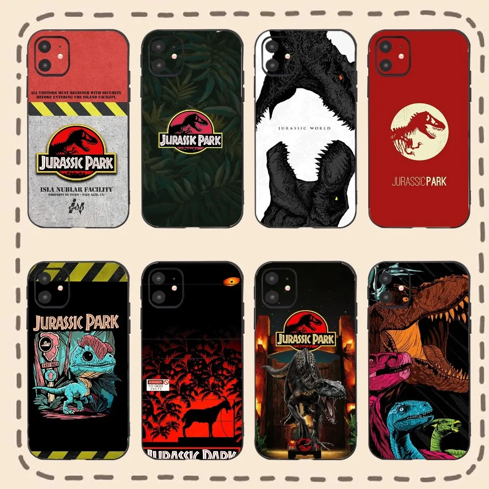 J-Jurassic Park Phone Case For Iphone 15 11 13 14 16 Pro Max 7 8 Plus X Xr Xs Max Se2020 12mini Cover Case