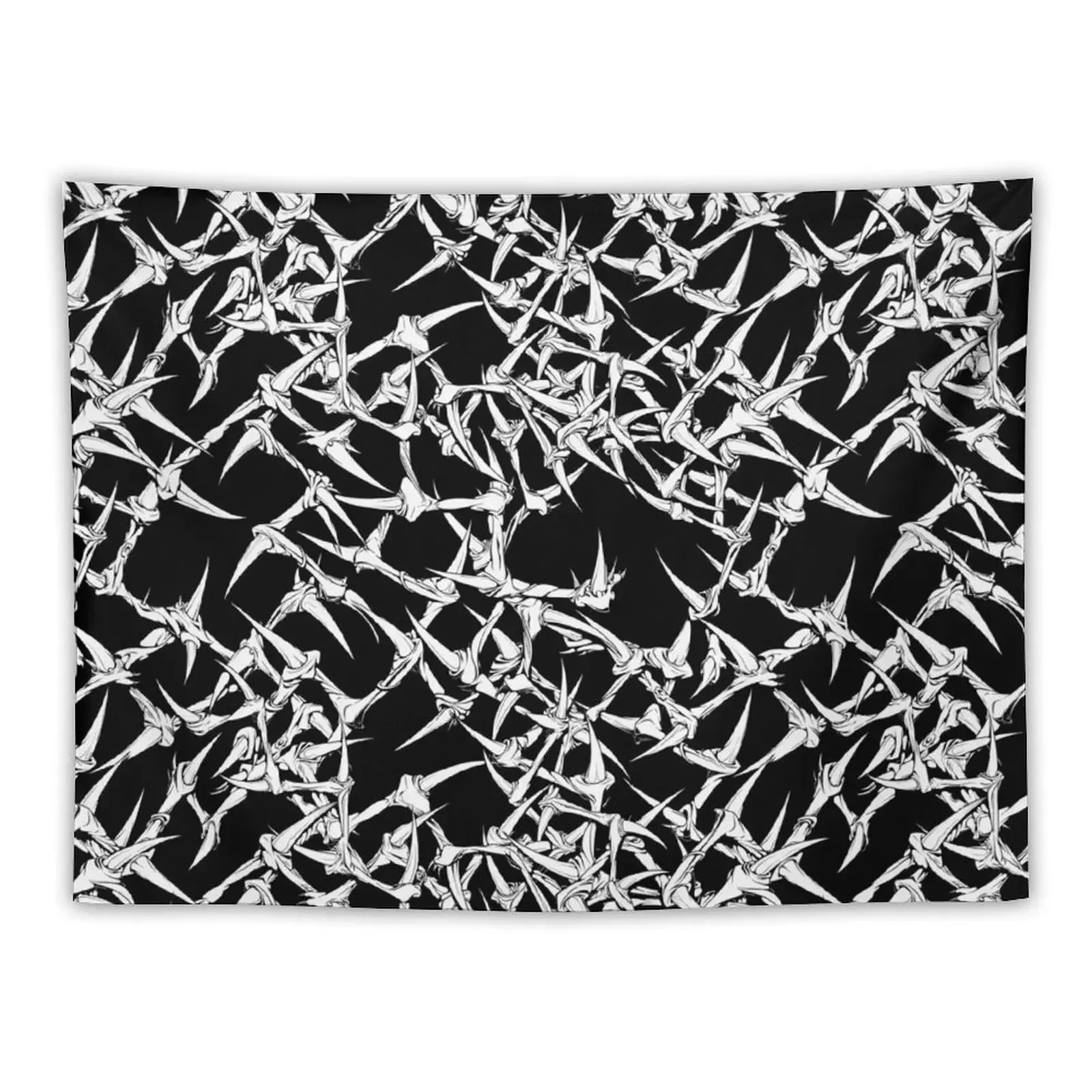 Evil Thorns (white) Tapestry Aesthetic Room Decor Decor For Room Tapestry