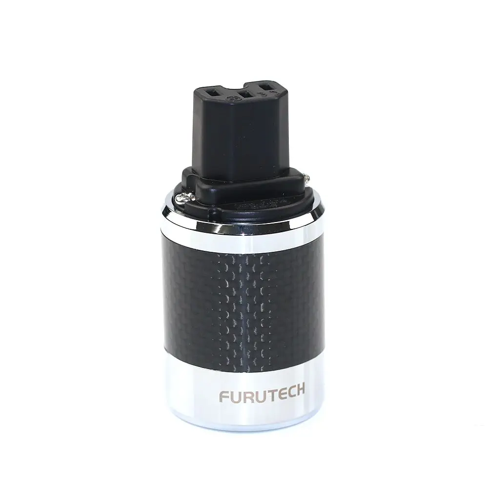 Furutech FI-E50 FI-50M NCF nanocrystals EU/US Power covered tube connector Coupling Power plug 15A/250V Hifi IEC connector