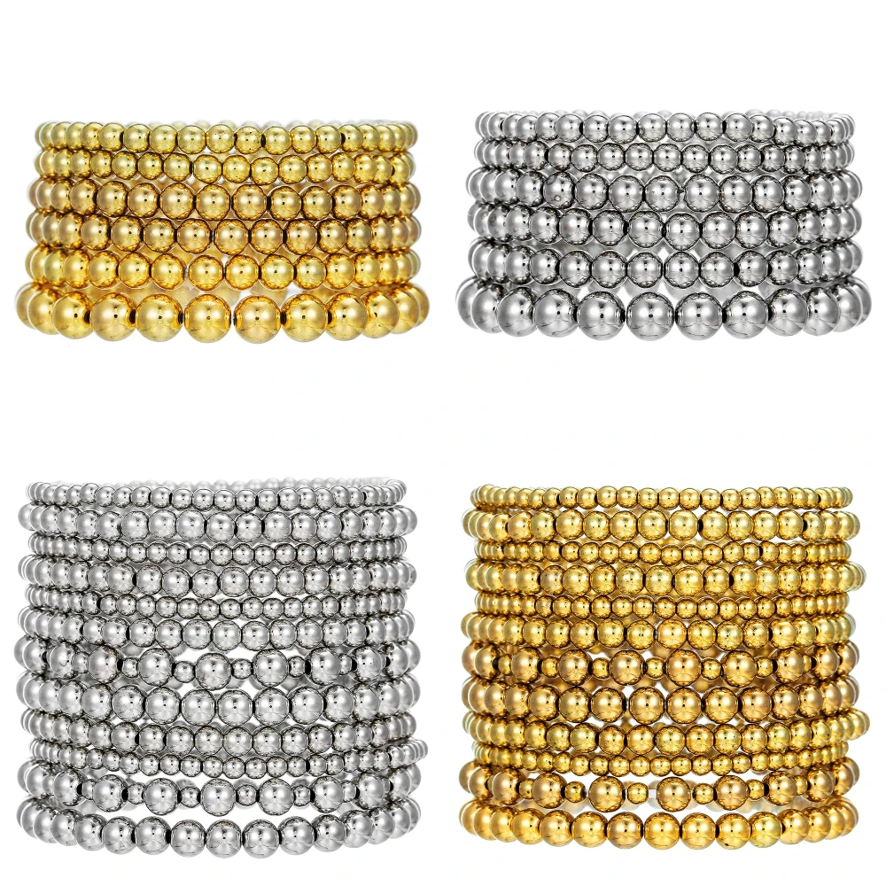 

Fashion Simple Multi-Layer Wear CCB Bracelet Female Coraline Ins Style Niche High-Grade Sense Beaded Bracelet Jewelry Sets