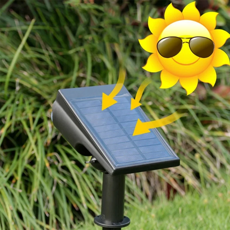 Solar lampe Außen leuchten ändern Boden Garten Garten Licht wasserdichte Landschaft Scheinwerfer Garten dekoration