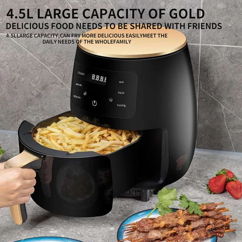 Factory Customized 2400W 6L High-capacity Multi Functional Oven German Digital Power Smart Silver Crest Air Fryers