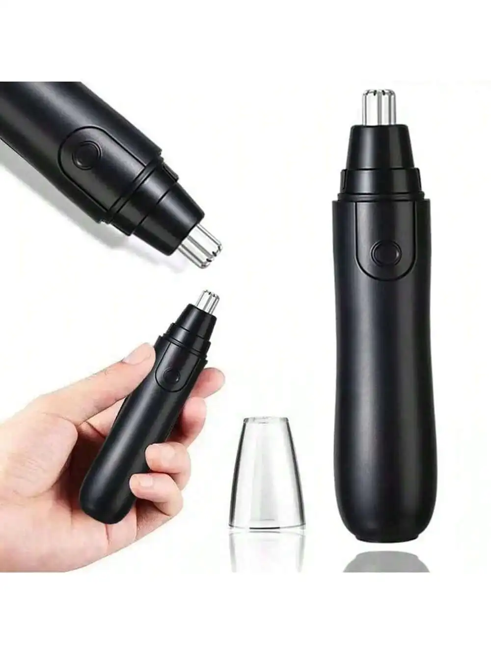 Nose Hair Trimmer, Professional Eyebrow & Facial Hair Trimmer Black For Men And Women Available With Low Noise High Torque High