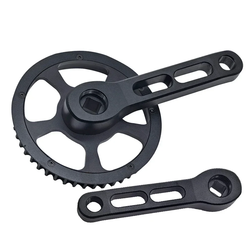 

Bike Maintenance 46T Chainring 120mm Crank Suitable For HTD-8M-12 Belt Aluminum Alloy Construction Crank Center Distance 120mm