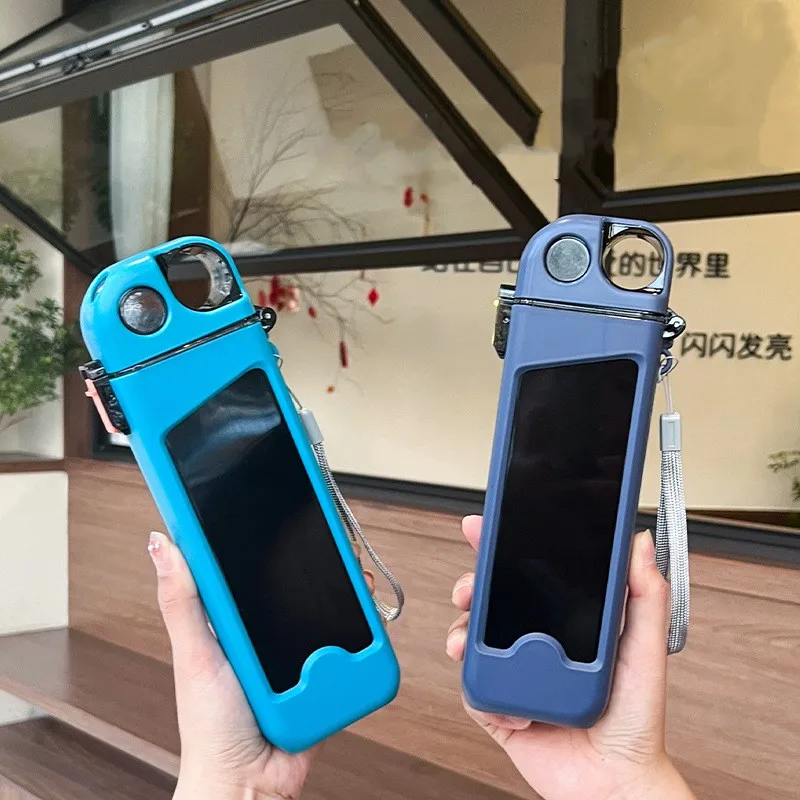 

Plastic Straw Water Cup Water Simple Bottle Rectangular Cup Water Bottle Cute Adult Portable Fall Resistance High Color Value