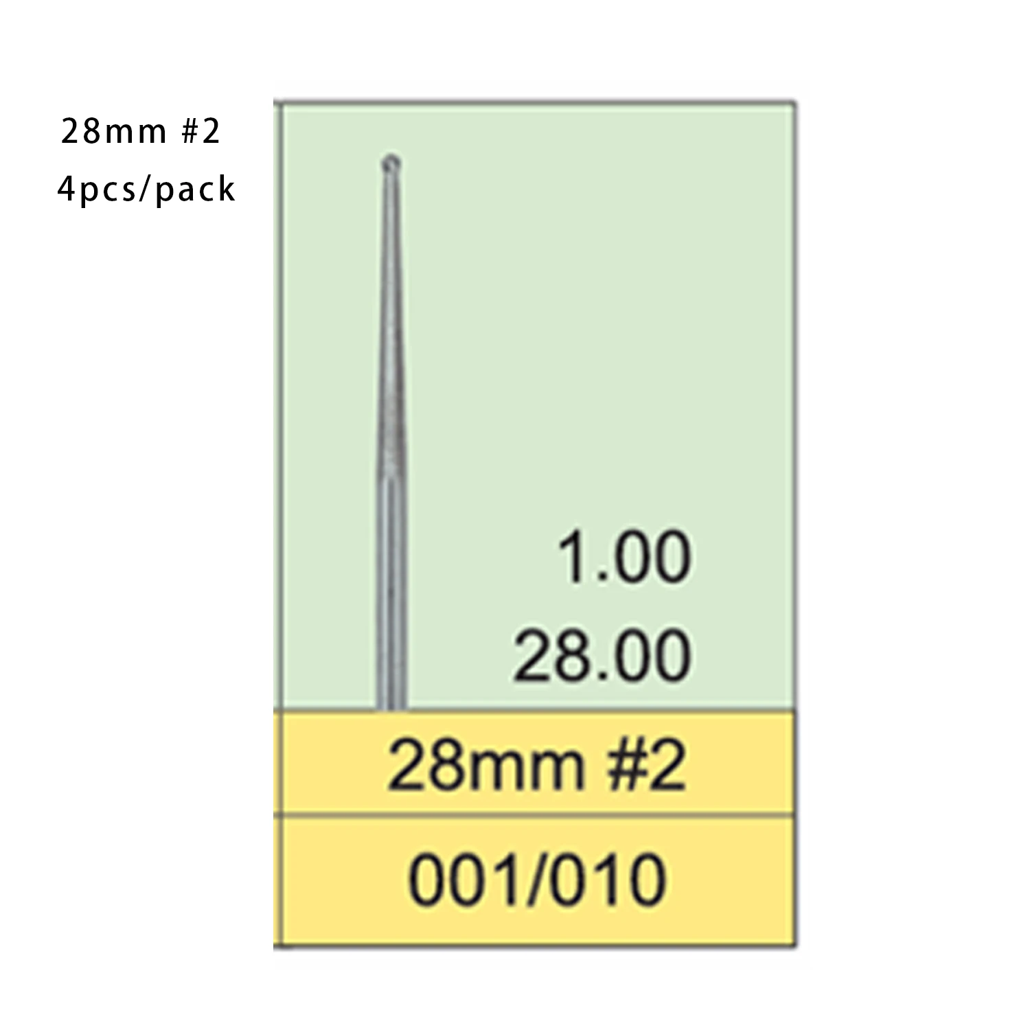 Long‑Shank Surgical Tungsten Carbide Dental Burs #2 #330 #1557 25mm 28mm For 5X Speed Handpiece Metal Post Core Removal