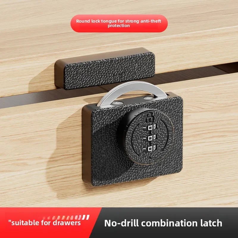 No Punching Combination Lock Latch Anti-theft Lock Cabinet Cabinet Shoe Cabinet Drawer Double Opening Pair Lock