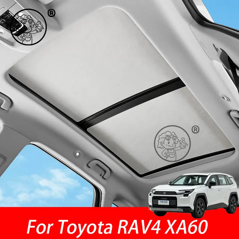 

Sunroof Sunshade Car Roof Glass Front Rear Skylight Heat Insulation Sun Shade For Toyota RAV4 XA60 6TH 2026 2027 Accessories