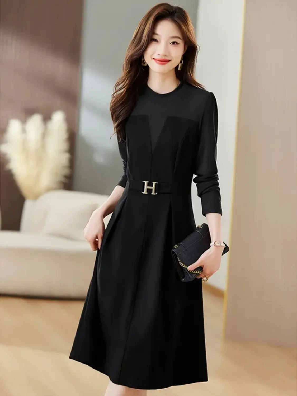 Dress for Women New High-end Style Elegant Temperament Socialite Age Reduction Waist Reduction Slimming Dress