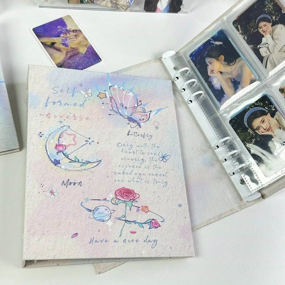 Cartoon Binder Photo Album A5 Butterfly Series Loose-leaf Album Photocard Collection Books Gift