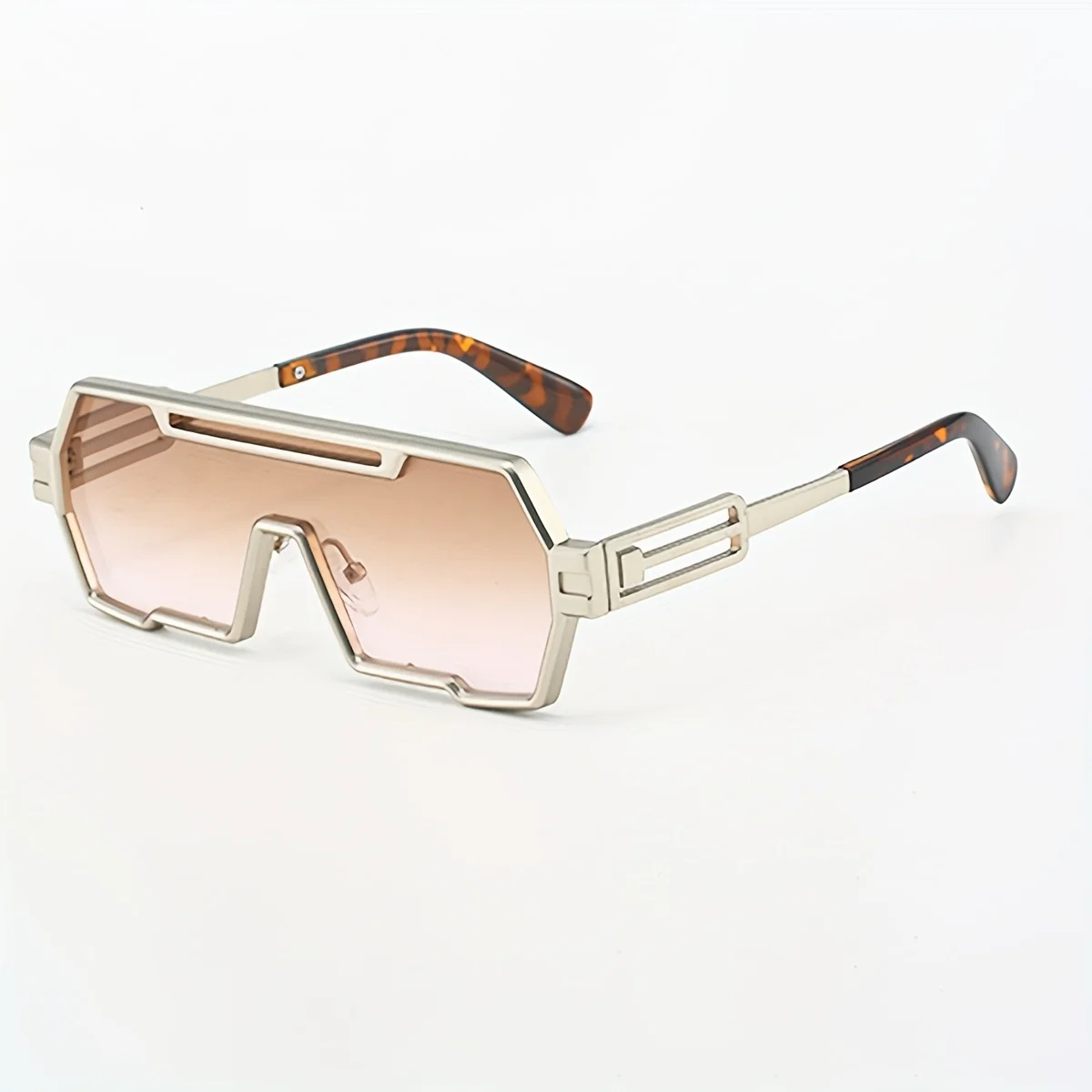 New Fashionable Women Brand Designer Luxury Sunglasses Integrated Split Lens Rectangular Sunglasses Women's Retro UV400 Glasses