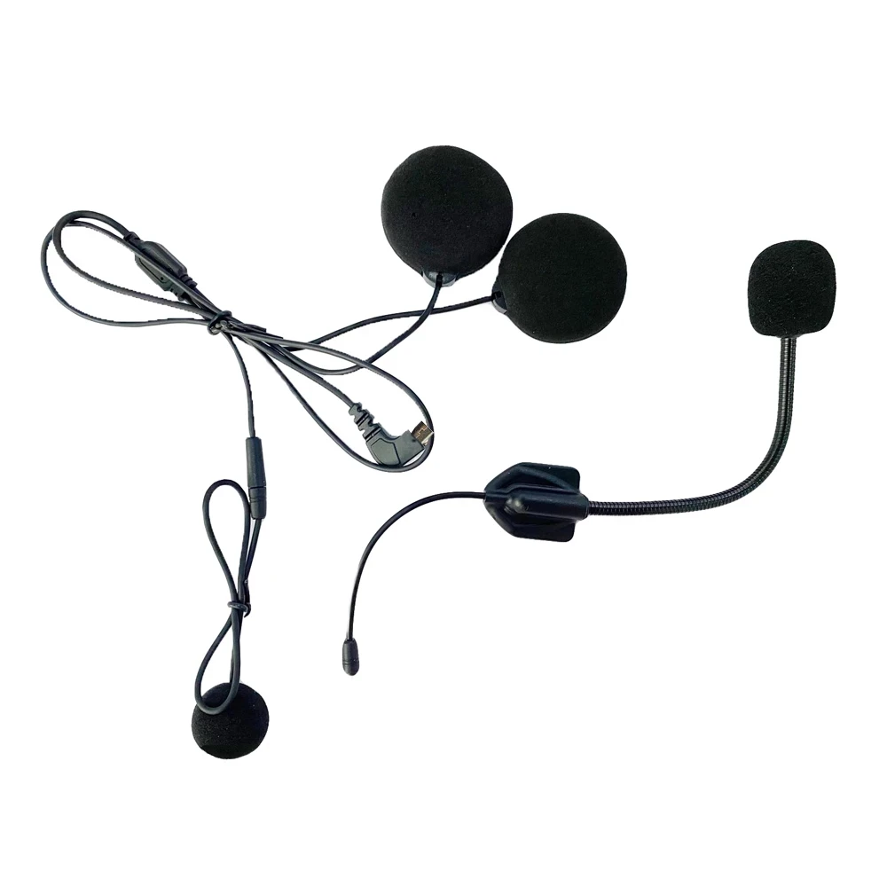 Maxto M2 M3 M3S Headphone Microphone 2 in1 Earphone Accessories Suit for Motorcycle Full/Half Face Integral Open Helmet Intercom