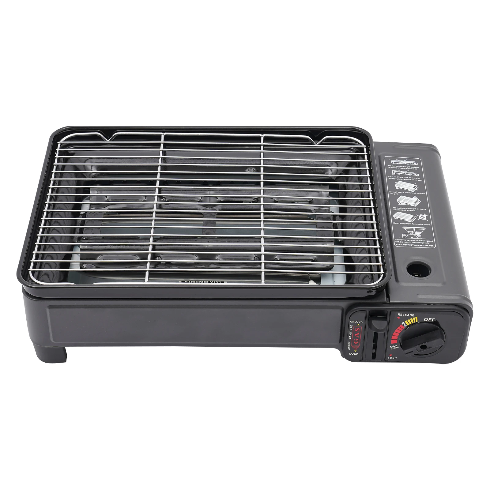 Portable Camping Grill Gas Stove BBQ Grills with Storage Box for Camping Traveling Trekking Travel Accessories 43*28.5*11.5cm