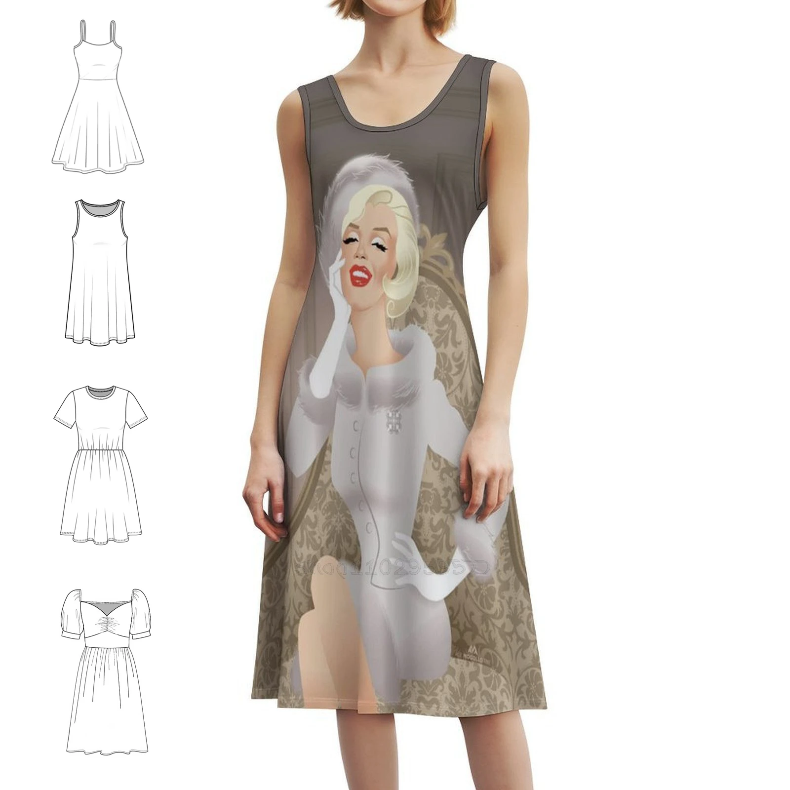 

Shoe Shop Floral Smock Dress For Women Spring Summer Casual Dress For Party Alejandro Mogollo Art Evening Dress Women