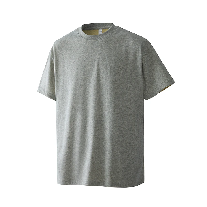 Men's Outdoor Cooling & Quick-Dry T-Shirt with Rolled Cuff & Color-Blocking Design 60% Cotton, Breathable, Moisture-wicking