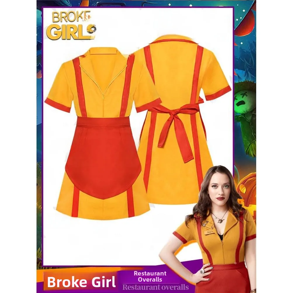 Loween Cosplay Dr femmes faillite sœurs Max Caroline Bar vêtements de travail Costume ethnique scène Performance vêtements