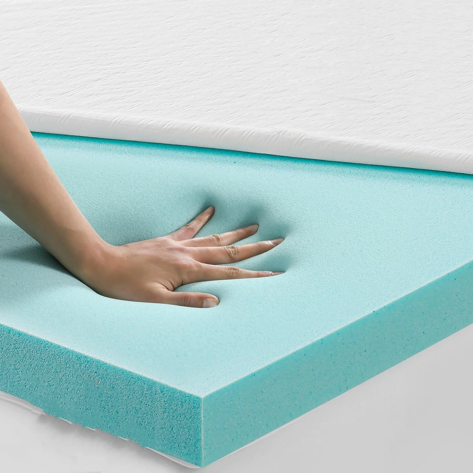 

High Density Cooling Gel Infused Thick Bed Topper Memory Foam Mattress Topper Queen Mattress Pad Mattress Memory Foam