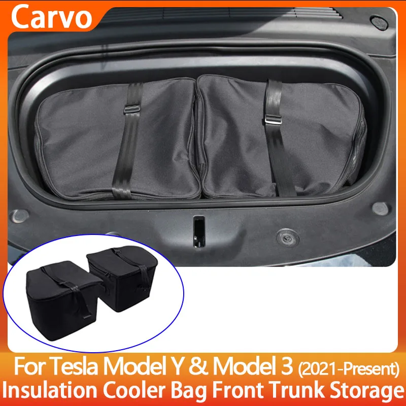 

For New Tesla Model Y Juniper 2025+ Model 3 2024 Highland Frunk Cooler Organizer Insulation Bag Front Trunk Storage Cooler Bag ﻿