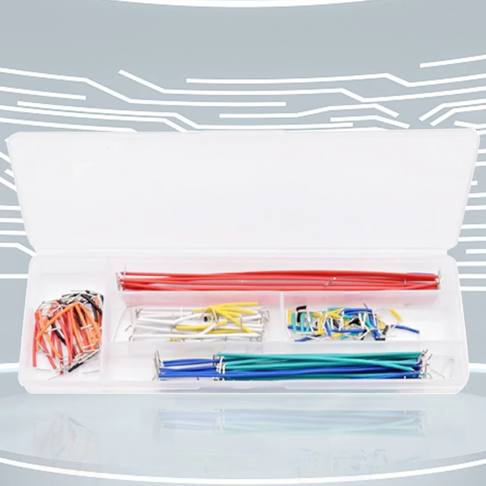 140/560/840 U Shape Wire Bridges with Clear Box Breadboard Jumper Cable Wire Kit for PCB Bread Board Prototyping Circuits