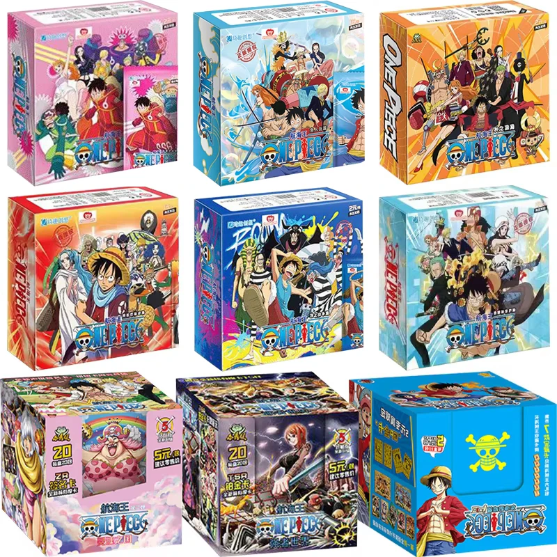 One Piece Collections Rare Cards Box Booster Pack Anime Luffy Zoro Nami Chopper TCG Game Collectibles Card Child Birthday Gift