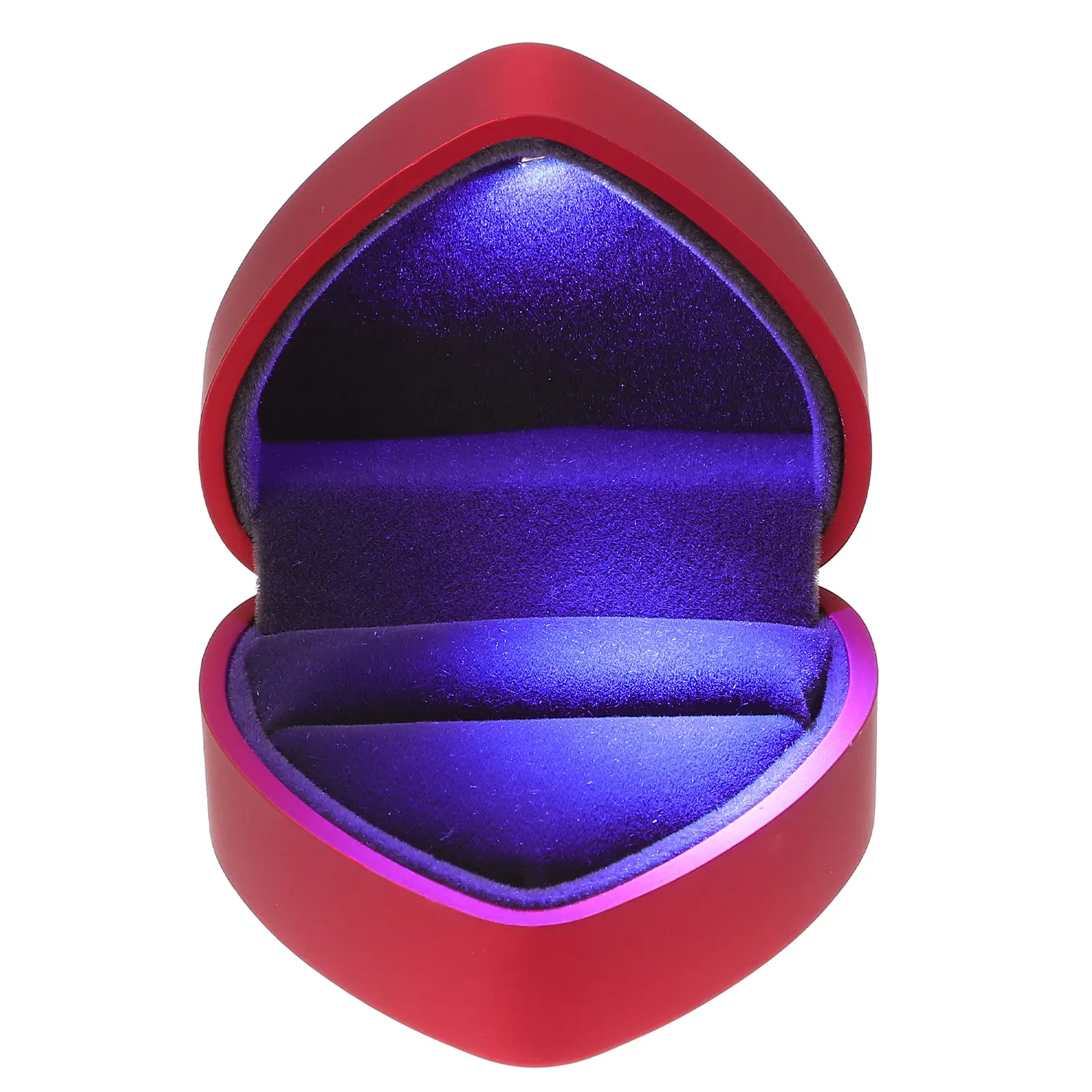 

Heart Shaped Jewelry Packing Box Plastic LED Light Packing Case Multifunctional Storage Case Romantic Premium Materials