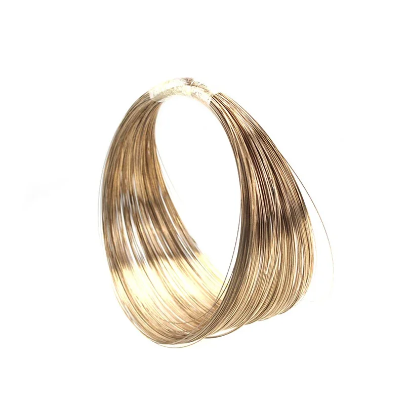 C17200 Beryllium Copper Wire 0.12 0.15 0.2 0.25 0.3 0.35 0.4 0.45 0.5 0.55 0.6 0.65 0.7 0.8mm Conductive Copper Alloy 1 Meter