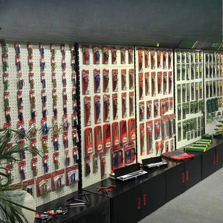 Crochet de plaque à ongles personnalisé, présentoir d'outils matériels, exposition d'équipement de pêche multifonctionnel, présentoir de rangement