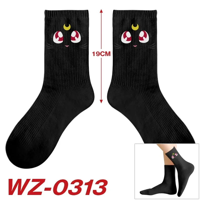 Sailor Moon Kawaii Medium Stockings Anime Cartoon Socks Kawaii Breathable Creative Socks Girls Cosplay Sock Kids Birthday Gifts