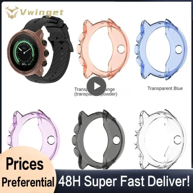 High Transparency Watch Bumper Case Watch Watch Case Tpu Watch Tpu Protective Case Universal Smart Wearable Device Perfect Fit