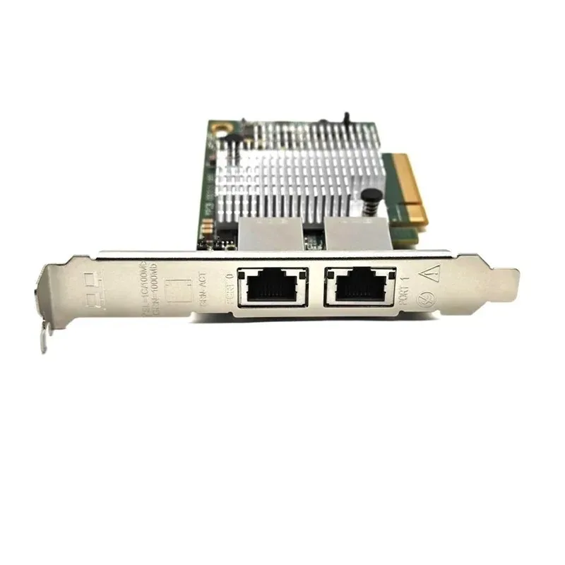 10G Double Port Ethernet Card 10G X540-T2 PCIE-X8 Nework Extend Adapter 2 Port 10 Gigabit RJ45 Wired PC LAN Controller PCIE X16