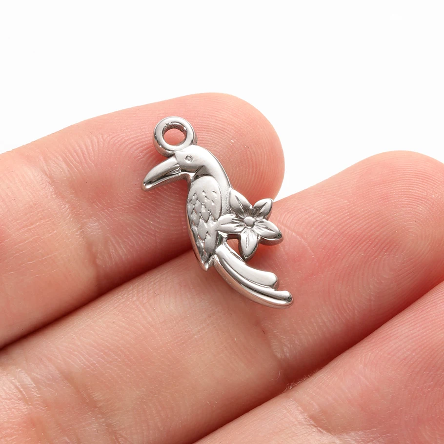 Verschiedene Tieranhänger aus Edelstahl (Gecko, Schmetterling, Pferd) für die Schmuckherstellung, Halsketten, Armbänder, DIY-Zubehör. – Detail 17