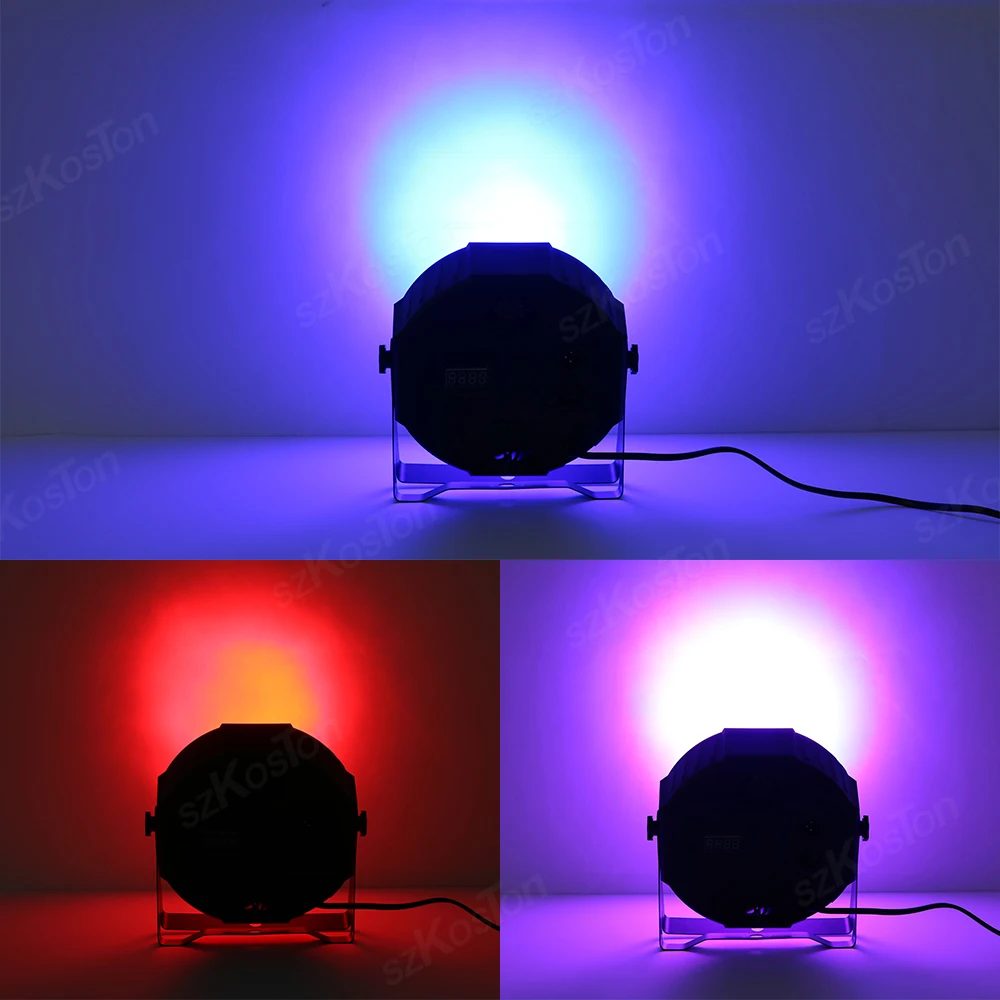 Imagem -04 - Flat Led Par Light para Palco Dmx Controller Full Color Equipamento de dj Disco Night Club Bar Show 36w Rgbw Alta Qualidade Pcs por Lote