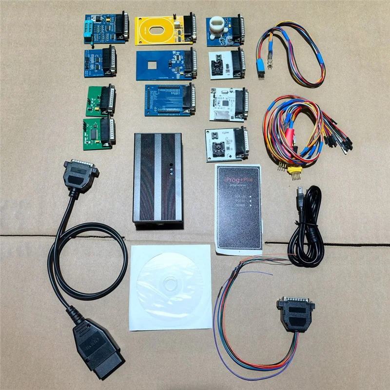 

Universall Auto Repair Tool Full Set Iprog+ Plus 12 Adapter V85 Iprog 777 Car Key Programmer Tool Supports IMMO+KM Until 2020