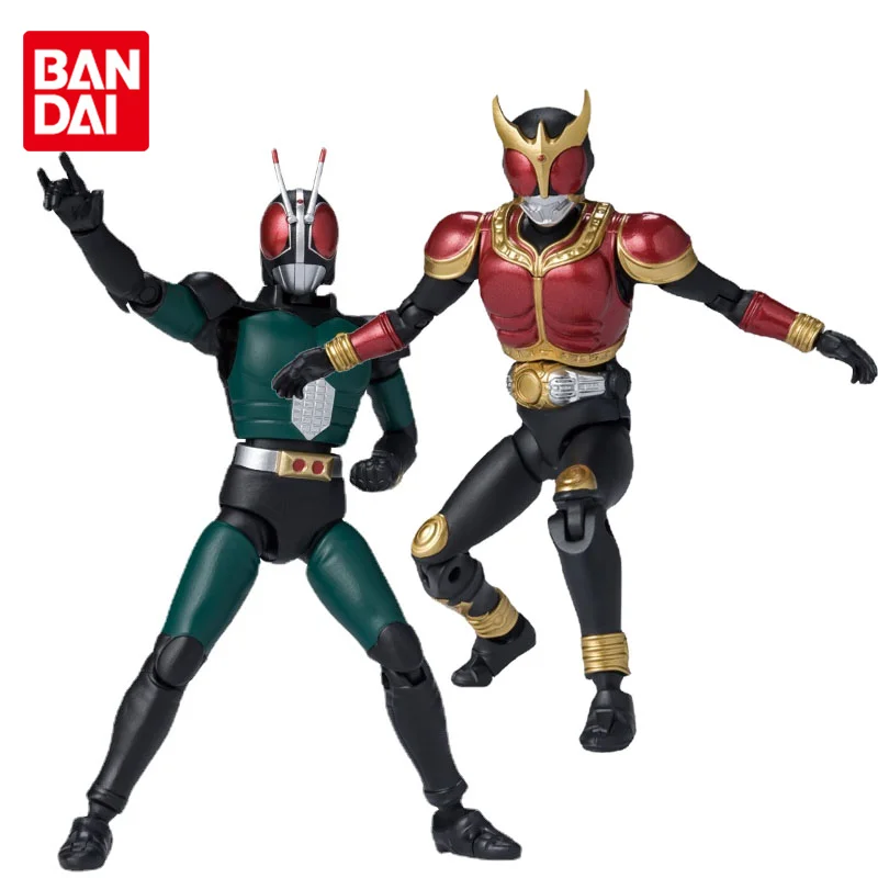 

Bandai Original SHODO Shokugan Kamen Rider XX1 Kuuga Black-RX Anime Action Figures Toys for Boys Girls Kids Gift