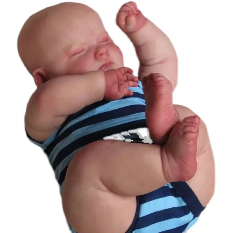 

Simulated Baby Big Fat Doll, Bald Head Doll, Fully Glued, Can Enter Water