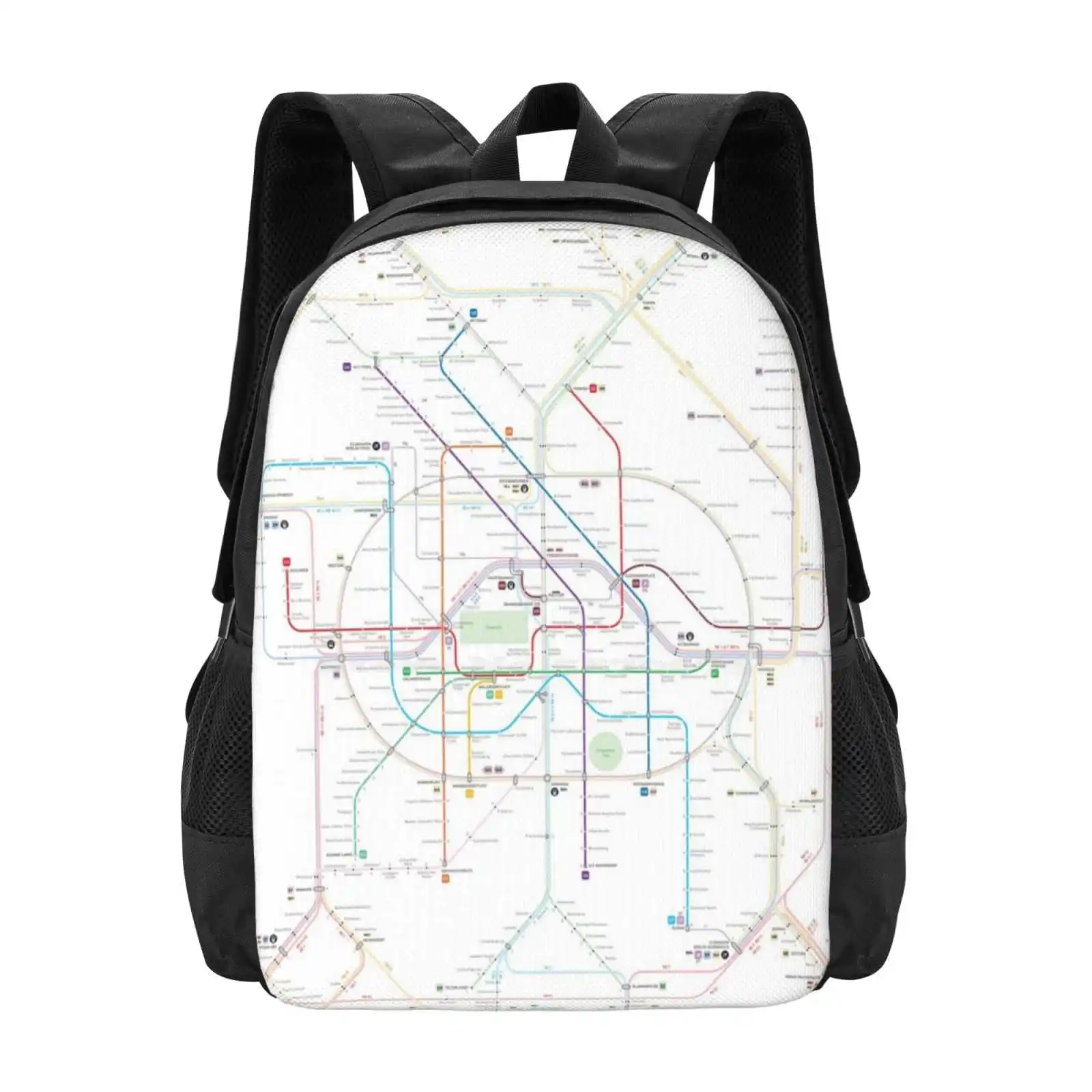 

Berlin U-Bahn S-Bahn Map Hot Sale Schoolbag Backpack Fashion Bags Berlin Germany Metro U Bahn S Bahn Map Schema Liniennetz