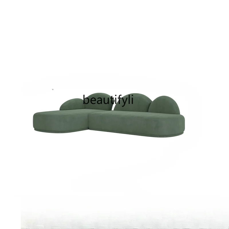 

Fabric Sofa Living Room New Modern Living Room Frosted Faux Leather Creative Strange Shape Sofa