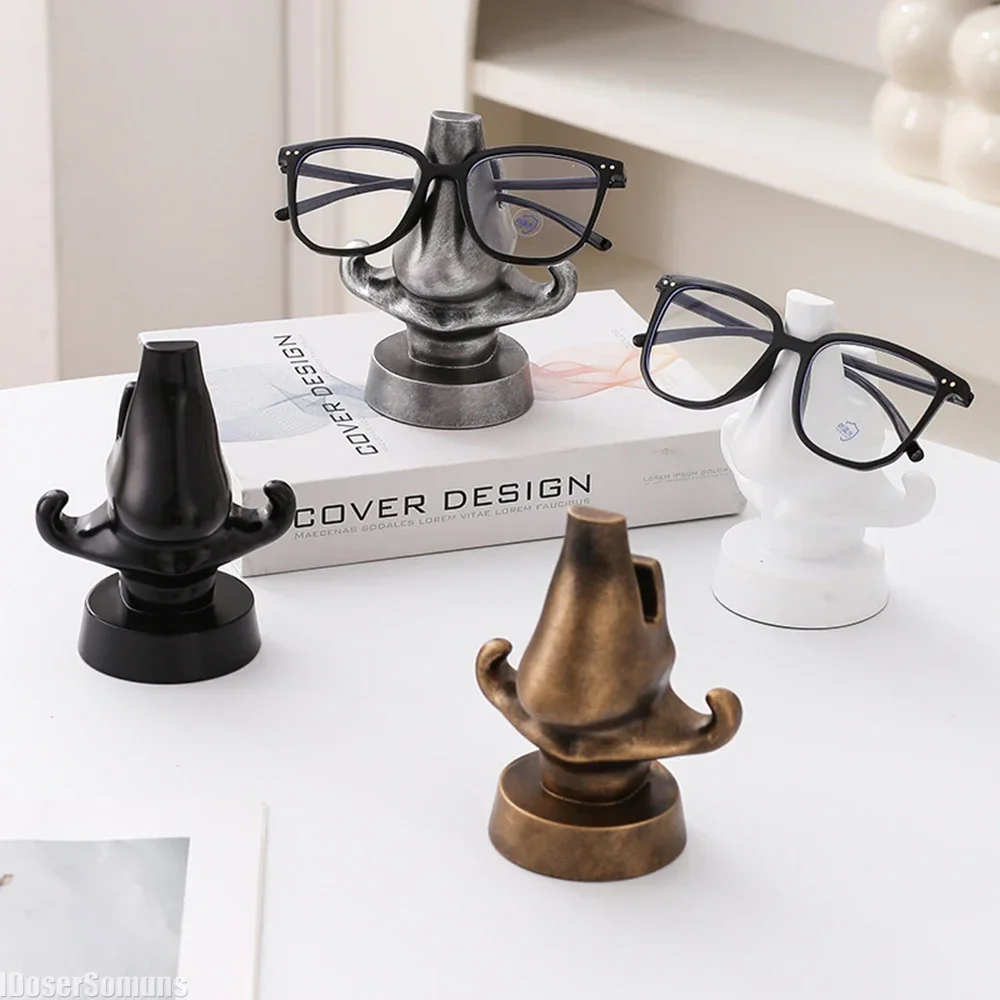 Funny Nose Glasses Display Stand with Resin Key Holder Home Decor Durable Long Lasting Handmade Suitable for Office Home Decor